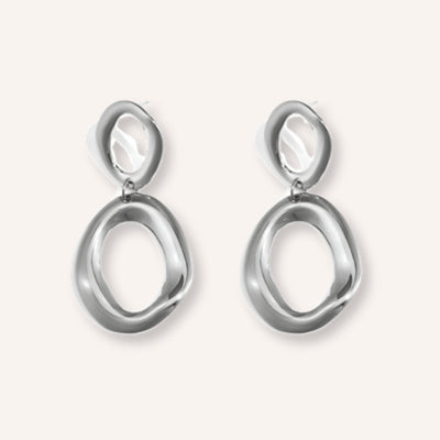 Fluida Oorbellen – Zilver