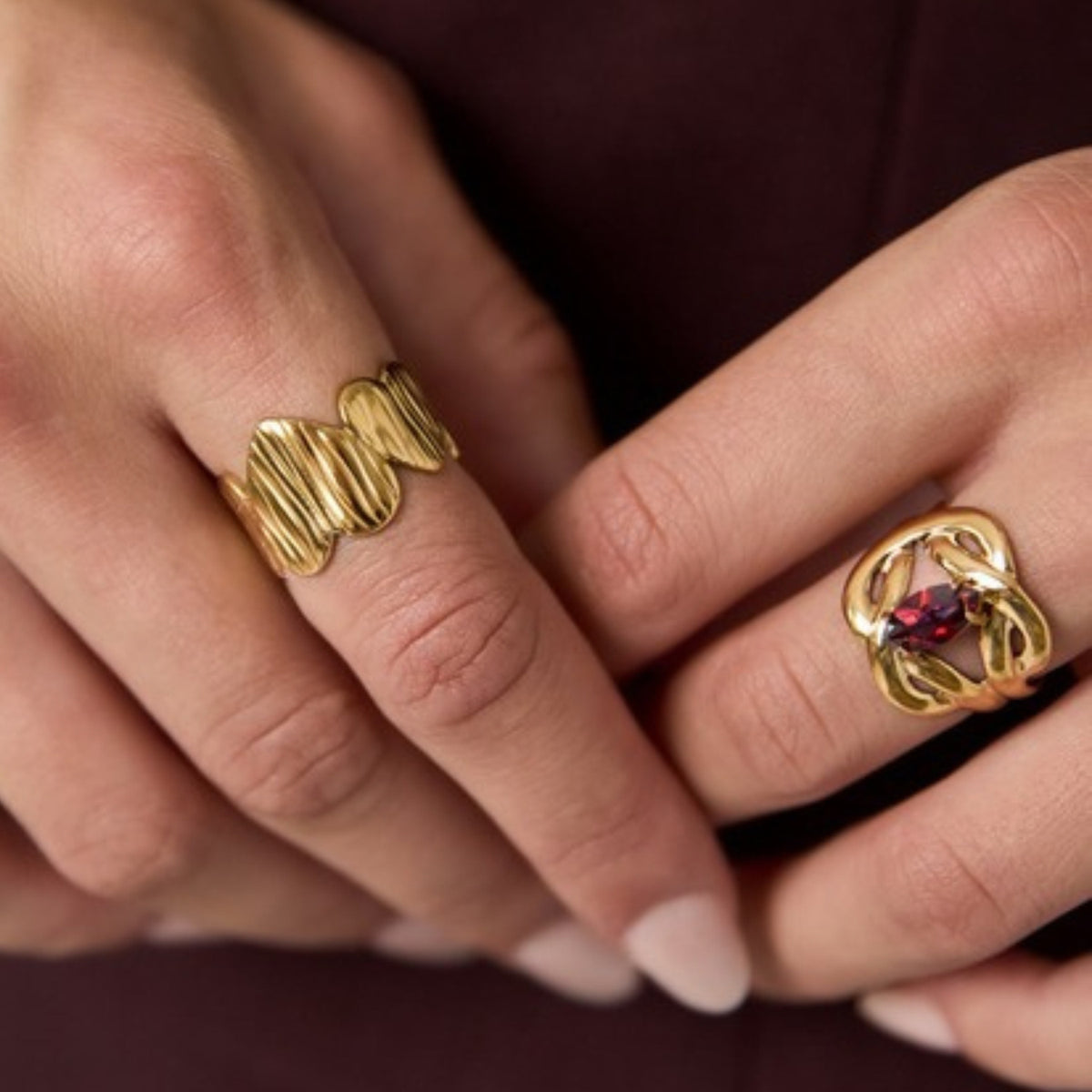 Batticuore Ring gedragen