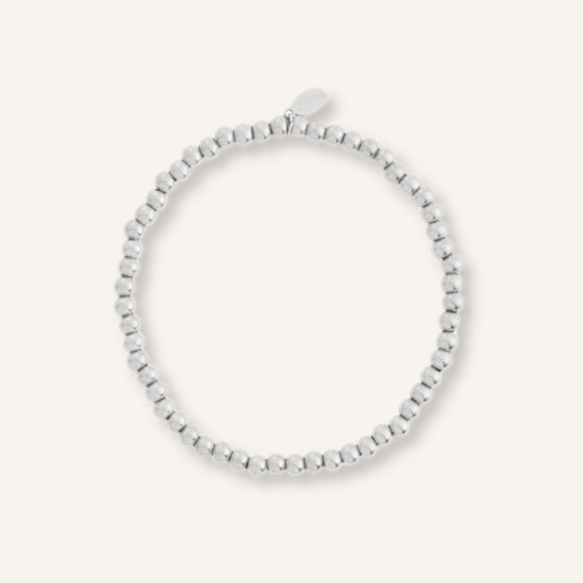 Granello Armband Zilver – zilverkleurige kralenarmband 4 mm