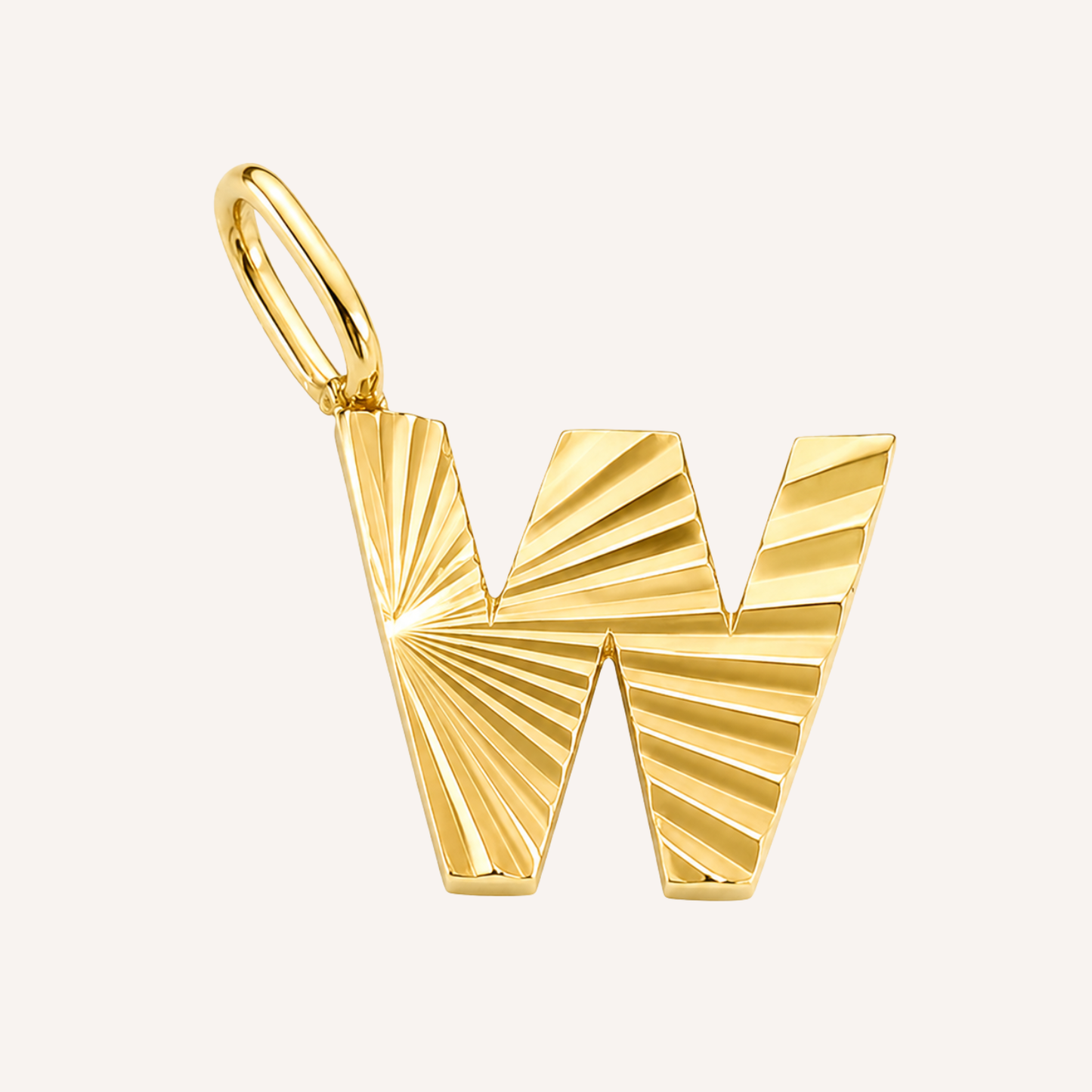 Letter W Raggiante Charm