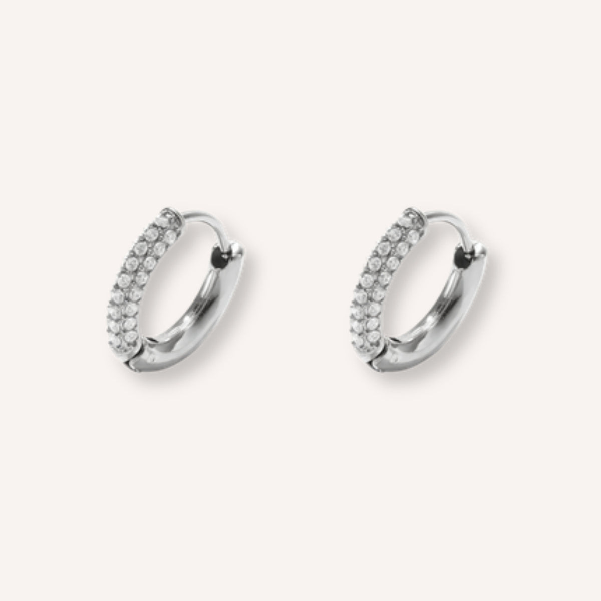 Brillina Oorbellen – 14 mm – Zilver
