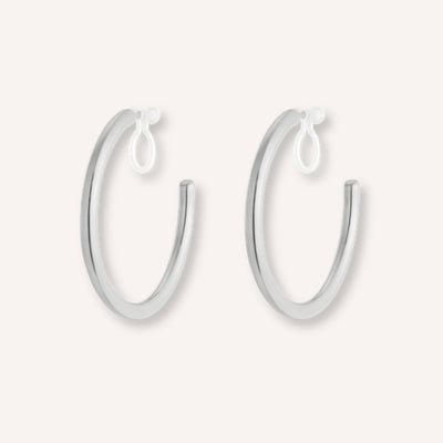 Classica Clip-oorbellen – Zilver
