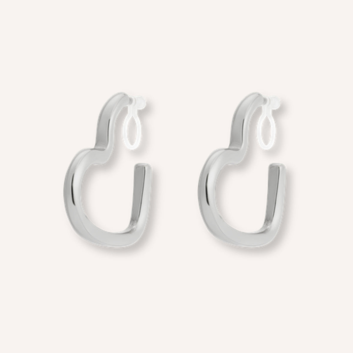 Cuoretta Clip-oorbellen – Zilver