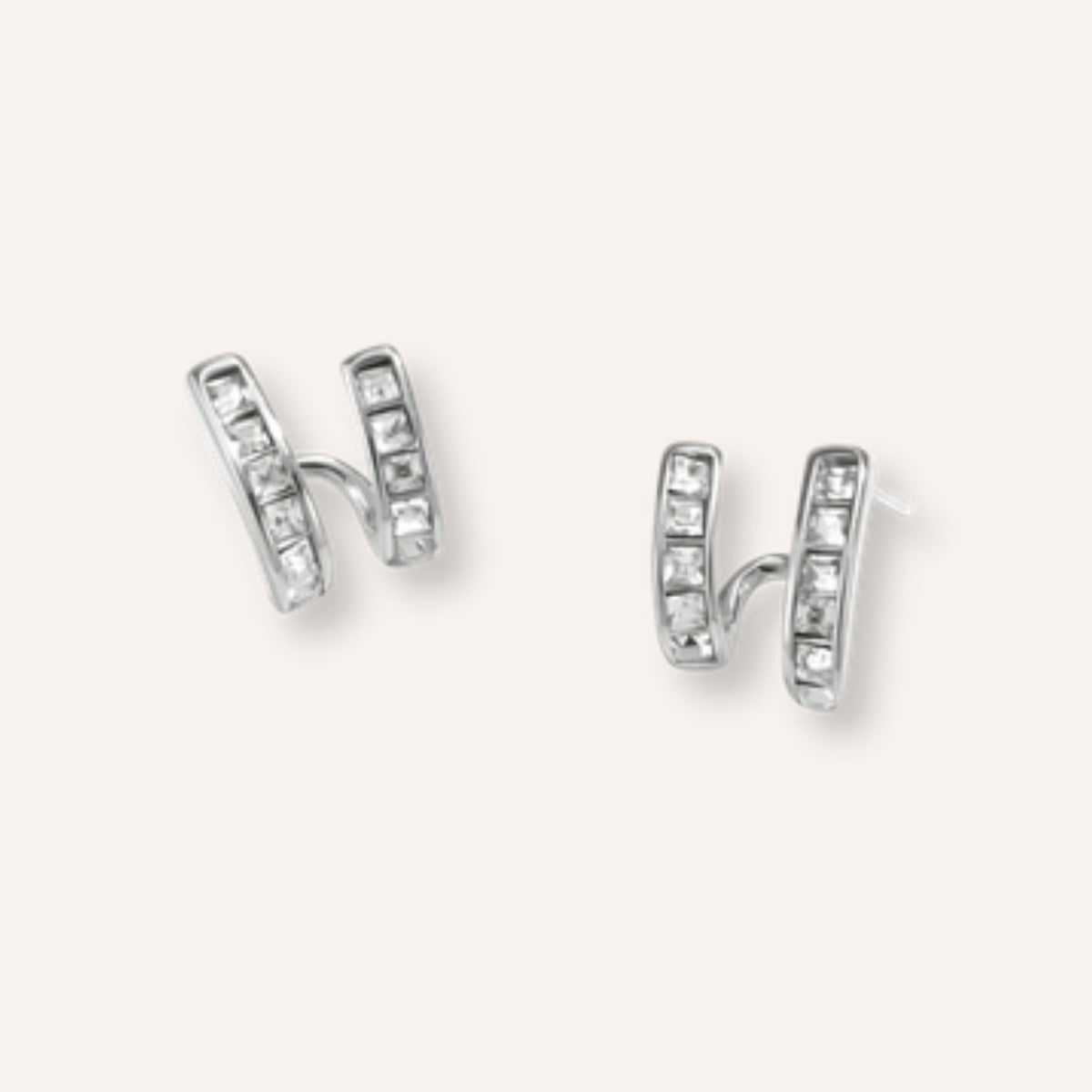 Duale Oorbellen – Zilver