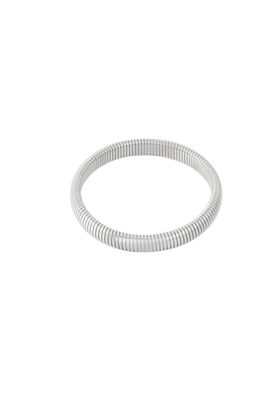 Fascia Armband – 2 cm – Zilver