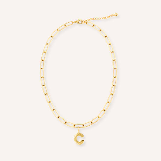 Letter C Raggiante Charm – aan ketting