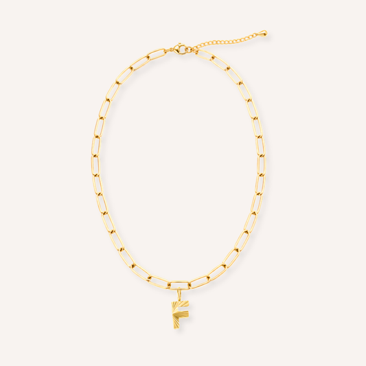 Letter F Raggiante Charm – aan ketting