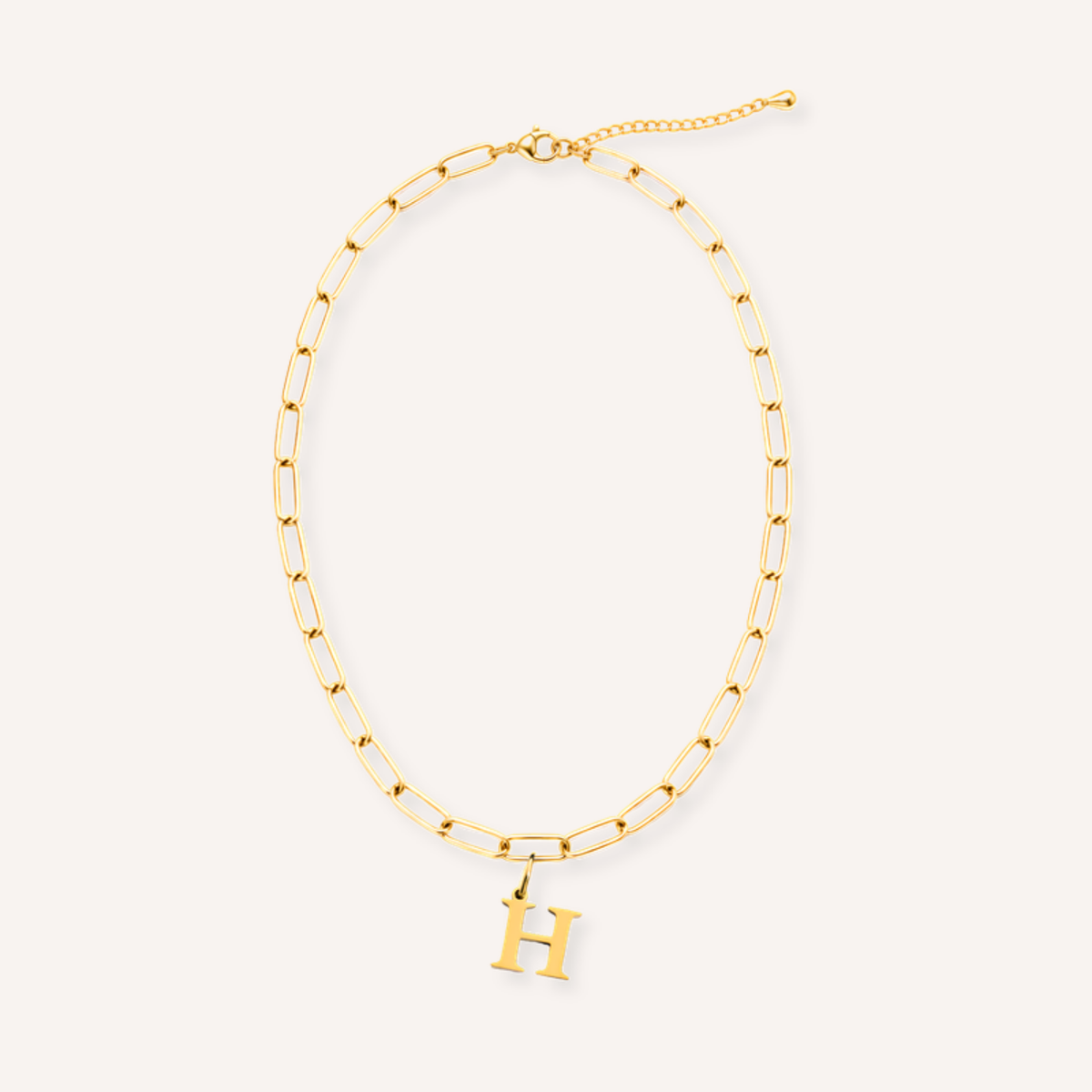 Letter H Lucido Charm – aan ketting