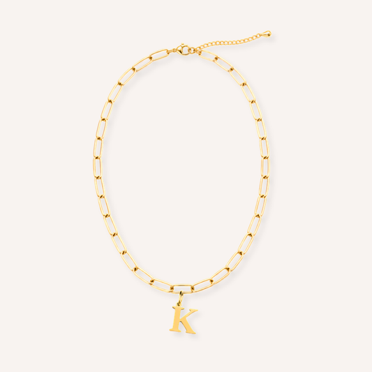Letter K Lucido Charm – aan ketting
