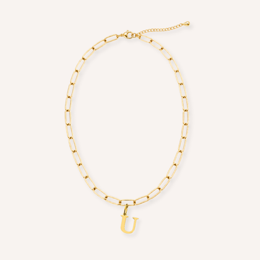 Letter U Lucido Charm – aan ketting