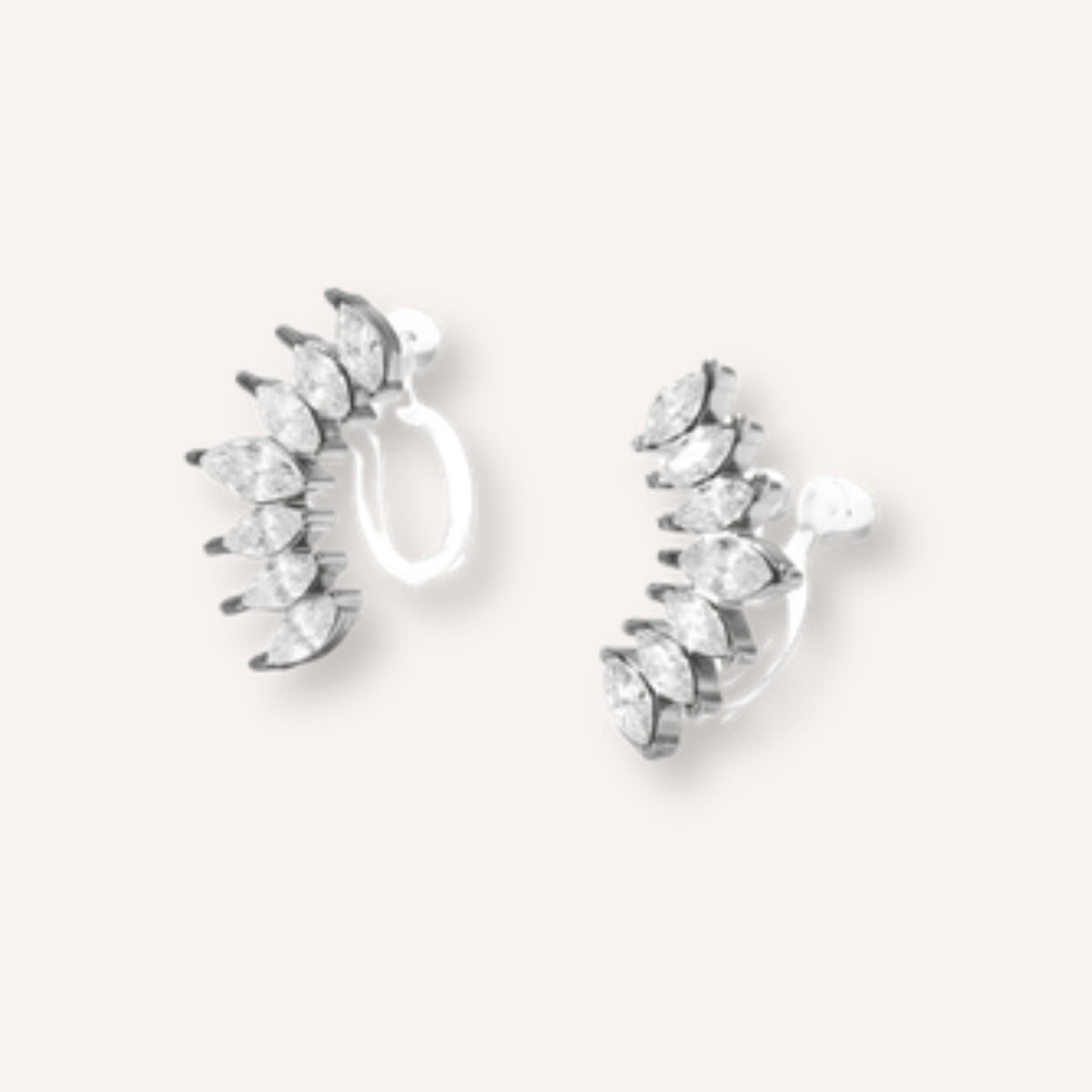 Molletta Clip-oorbellen – Zilver