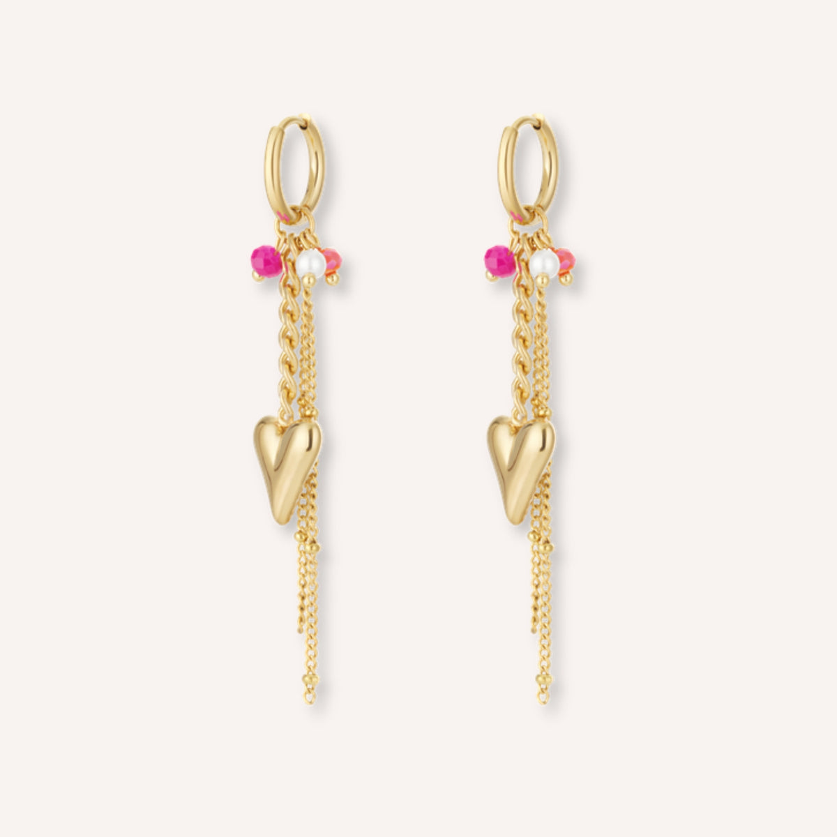 Passionale Oorbellen – Fuchsia
