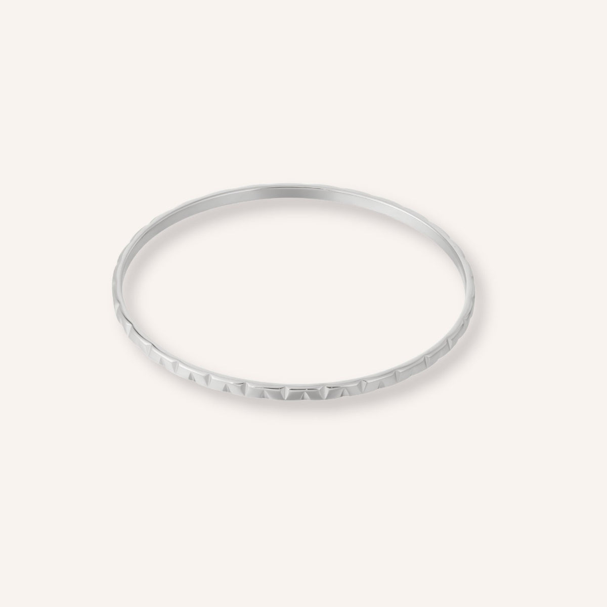 Riflesso Armband in zilver, glanzende zilverkleurige armband met onregelmatige vorm