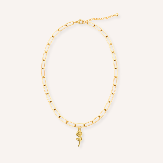 Rosa Charm – aan ketting
