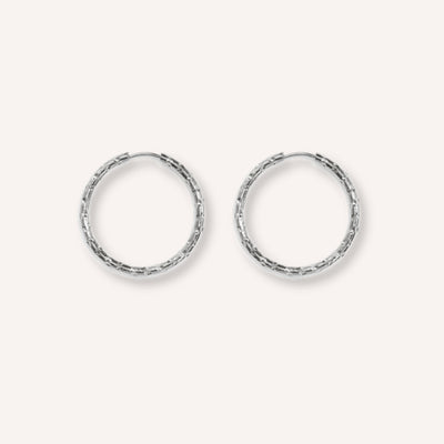 Rotonda Oorbellen – 25 mm – Zilver