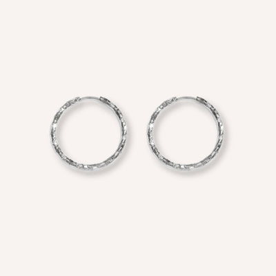Sottile Oorbellen – 25 mm – Zilver