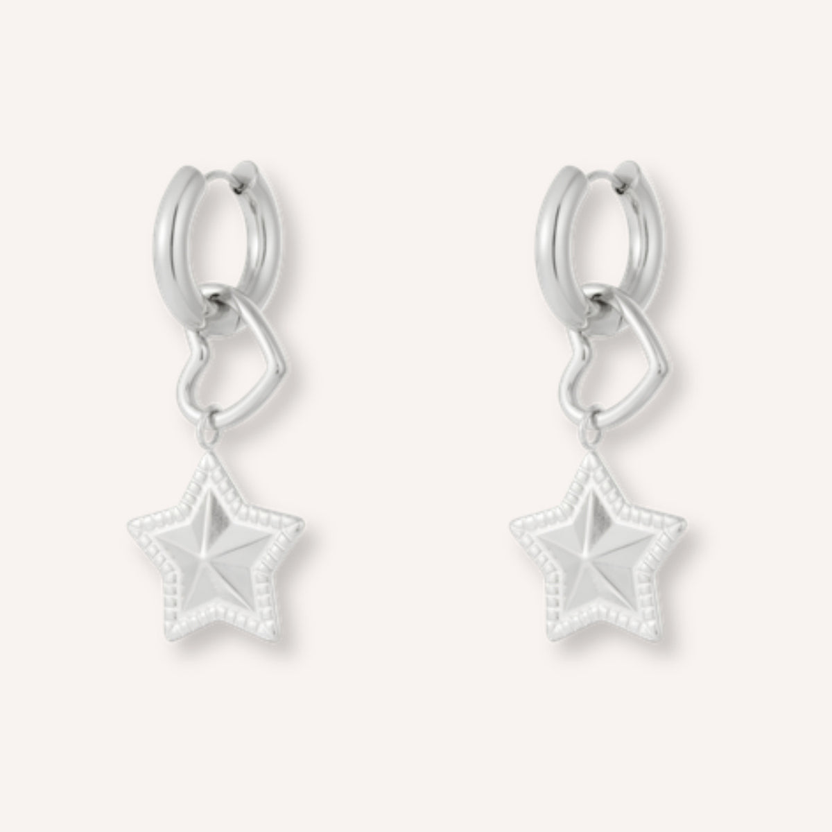 Stellare Oorbellen – Zilver