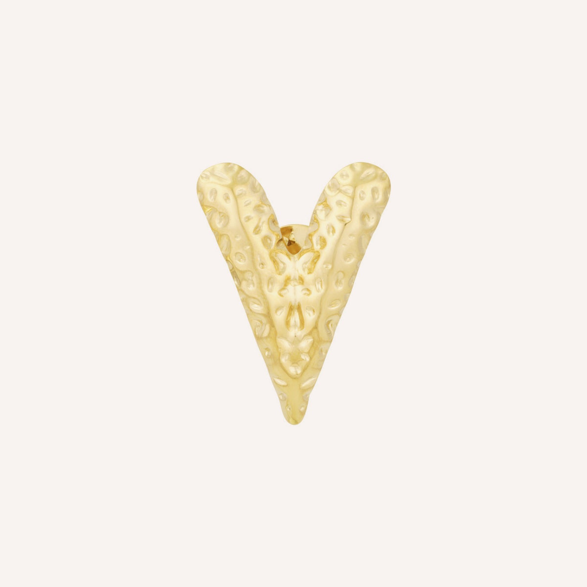 Todi Broche, goudkleurige hartjesbroche