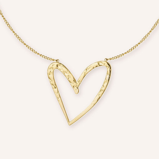 Verona Ketting, detail van de hartvormige hanger