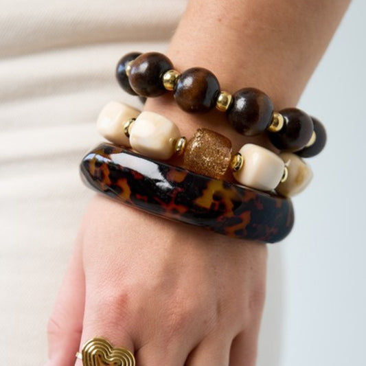 Leopardo Armband gedragen