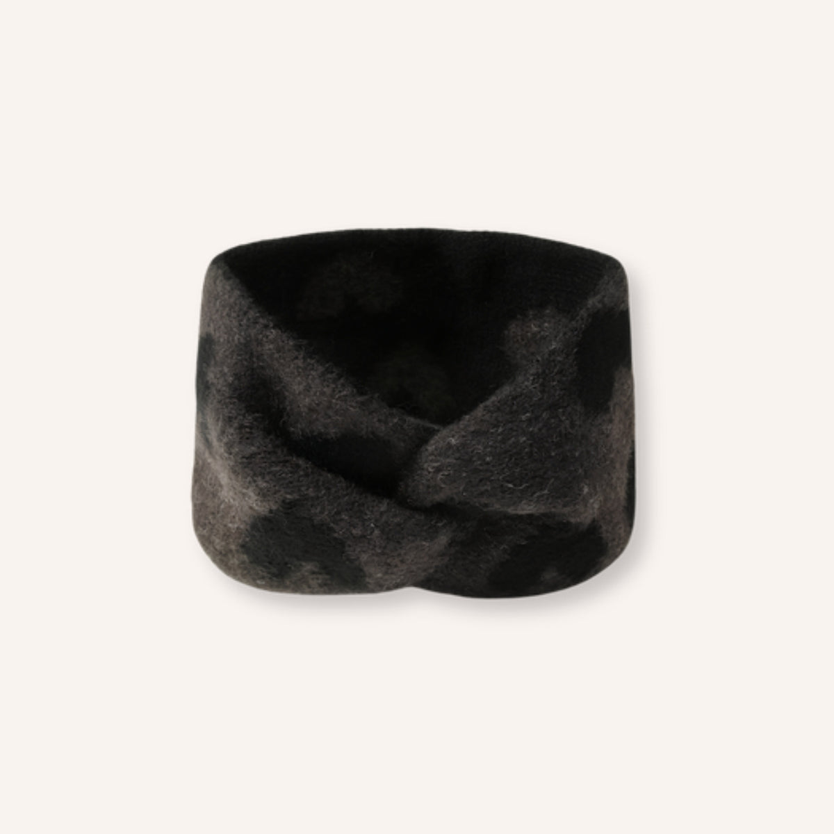 Dolcetto Haarband Donkerbruin – zachte haarband met hartjes