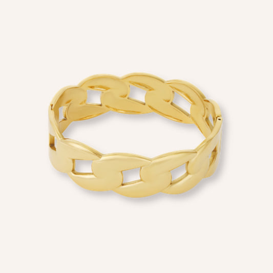 Maglia Armband – goudkleurige schakel bangle