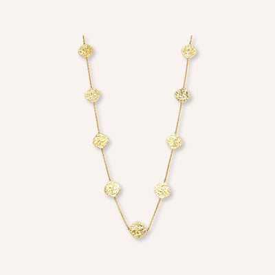 Medaglia Ketting – lange goudkleurige ketting met ronde medaillons