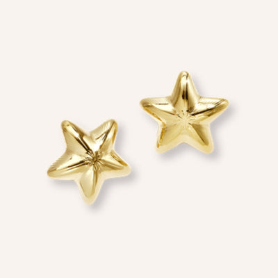 Stellato Oorbellen – goudkleurige ster-oorknopjes