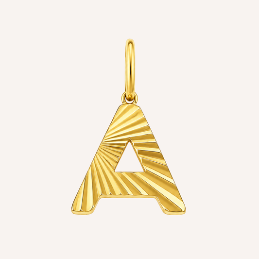 Letter A Raggiante Charm