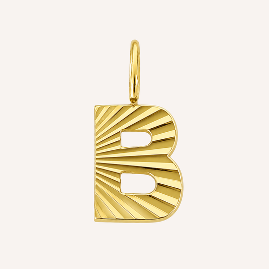 Letter B Raggiante Charm