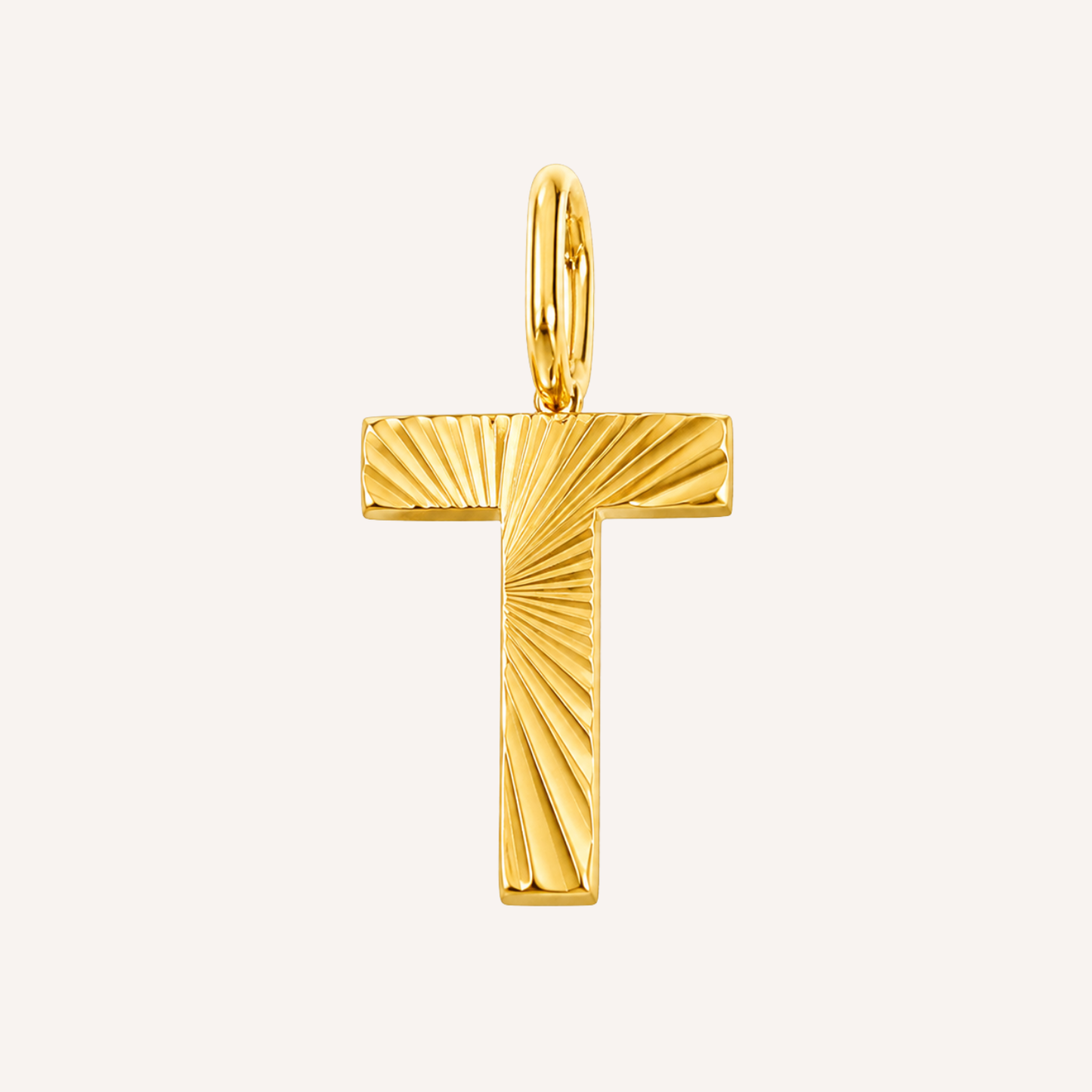Letter T Raggiante Charm