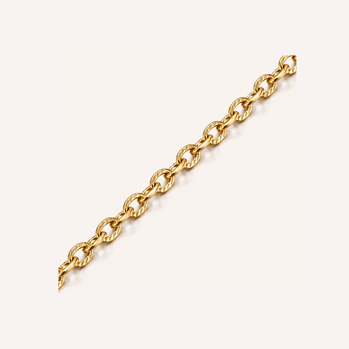 Signature Oval Chain schakel - Studio Amea