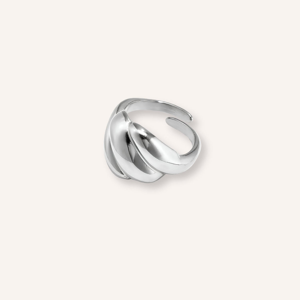 Allegria Ring in zilver, zilverkleurige statement ring met speelse bubbels