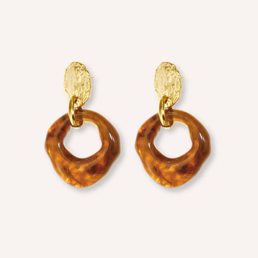 Ambrina Oorbellen – Amber