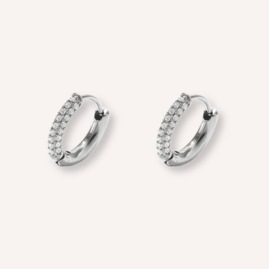 Brillina Oorbellen – 14 mm – Zilver
