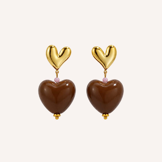 Cioccolato Oorbellen - Studio Amea