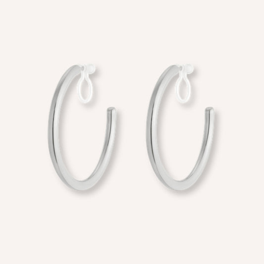 Classica Clip-oorbellen – Zilver