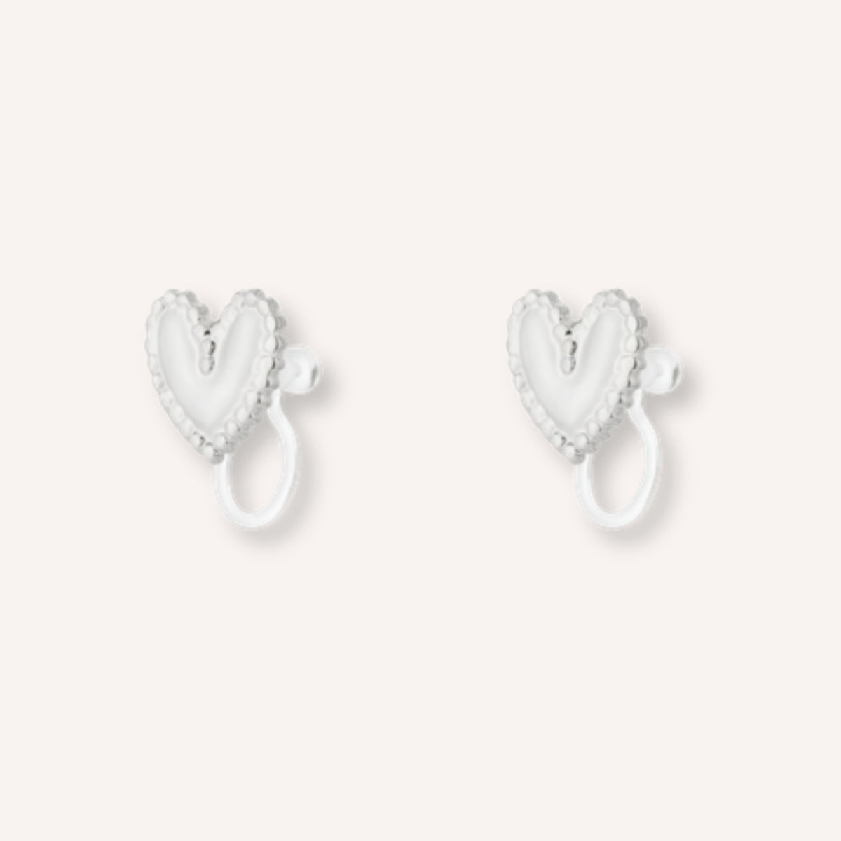 Cuorella Clip-oorbellen – Zilver