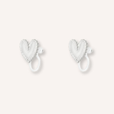 Cuorella Clip-oorbellen – Zilver