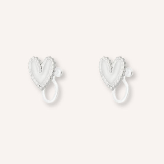 Cuorella Clip-oorbellen – Zilver