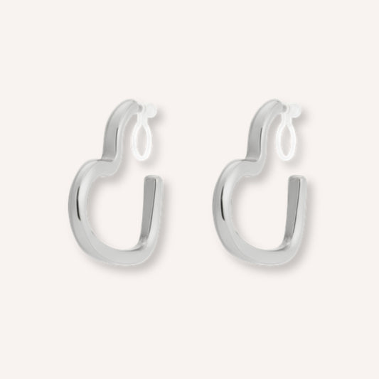 Cuoretta Clip-oorbellen – Zilver