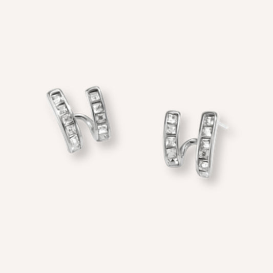Duale Oorbellen – Zilver