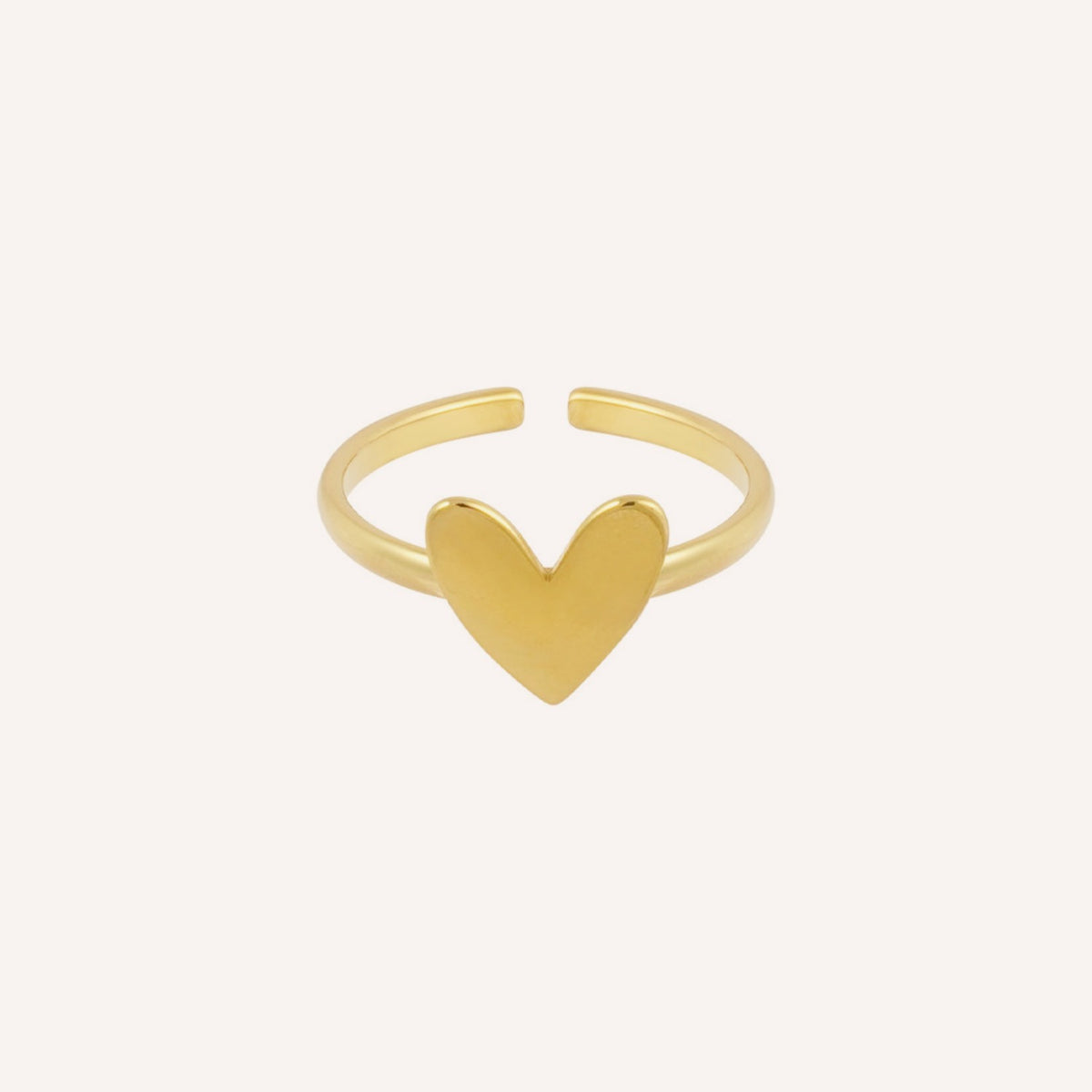 Eterna Ring, klassieke gladde goudkleurige ring