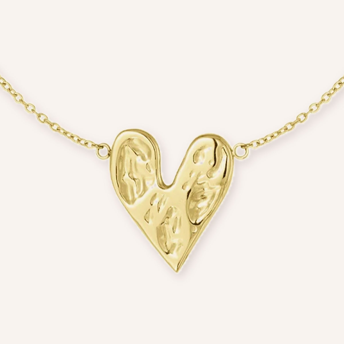 Firenze Ketting, detail van de hartvormige hanger