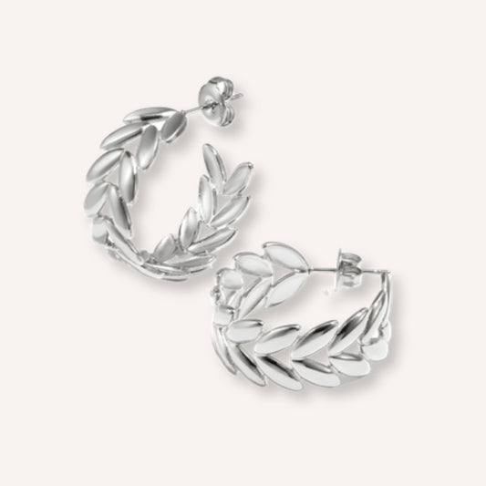 Foglia Oorbellen – Zilver