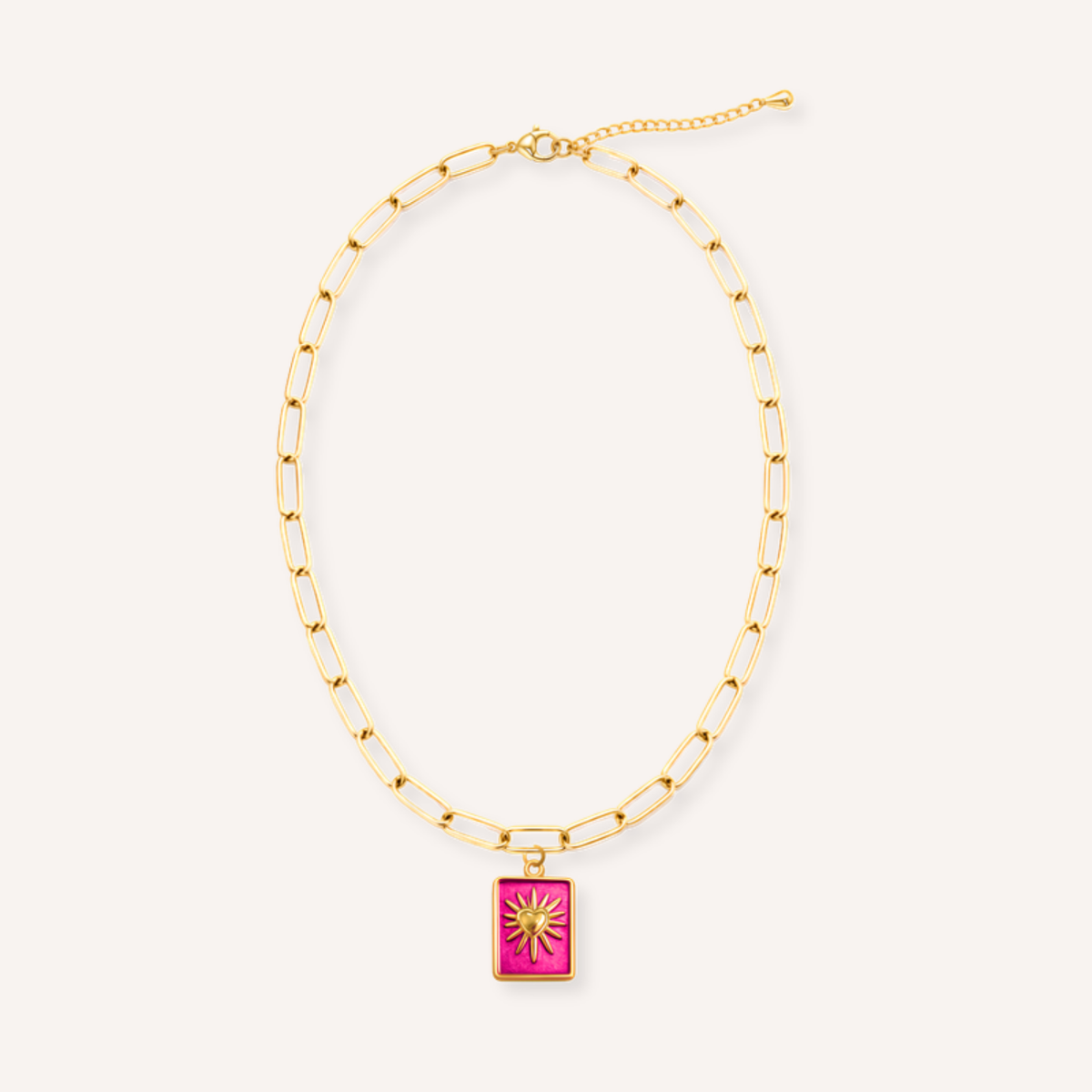 Fucsia Charm – aan ketting