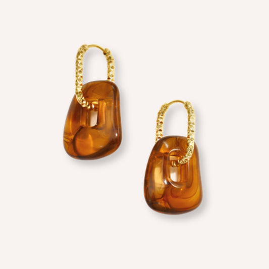 Gocciambra Oorbellen – Amber