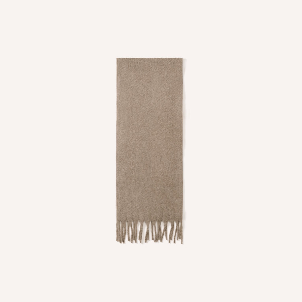 Lana Sjaal – Khaki, effen geweven wintersjaal