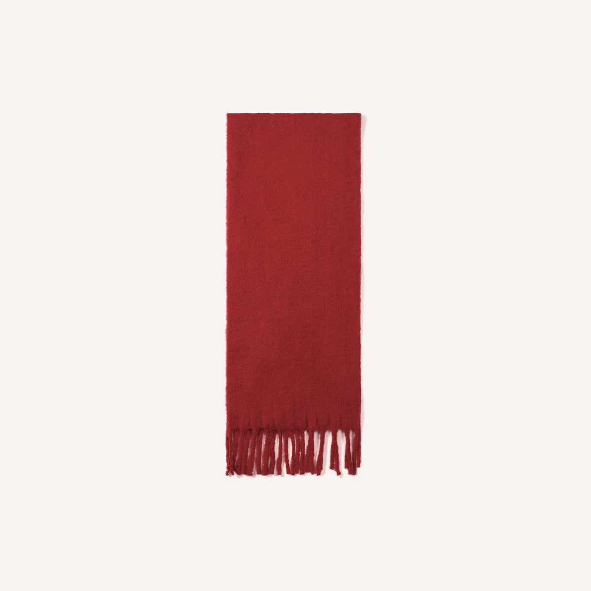 Lana Sjaal – Rood, effen geweven wintersjaal