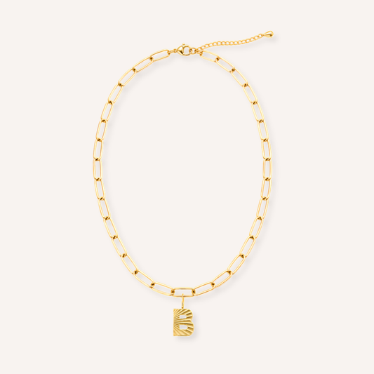 Letter B Raggiante Charm – aan ketting